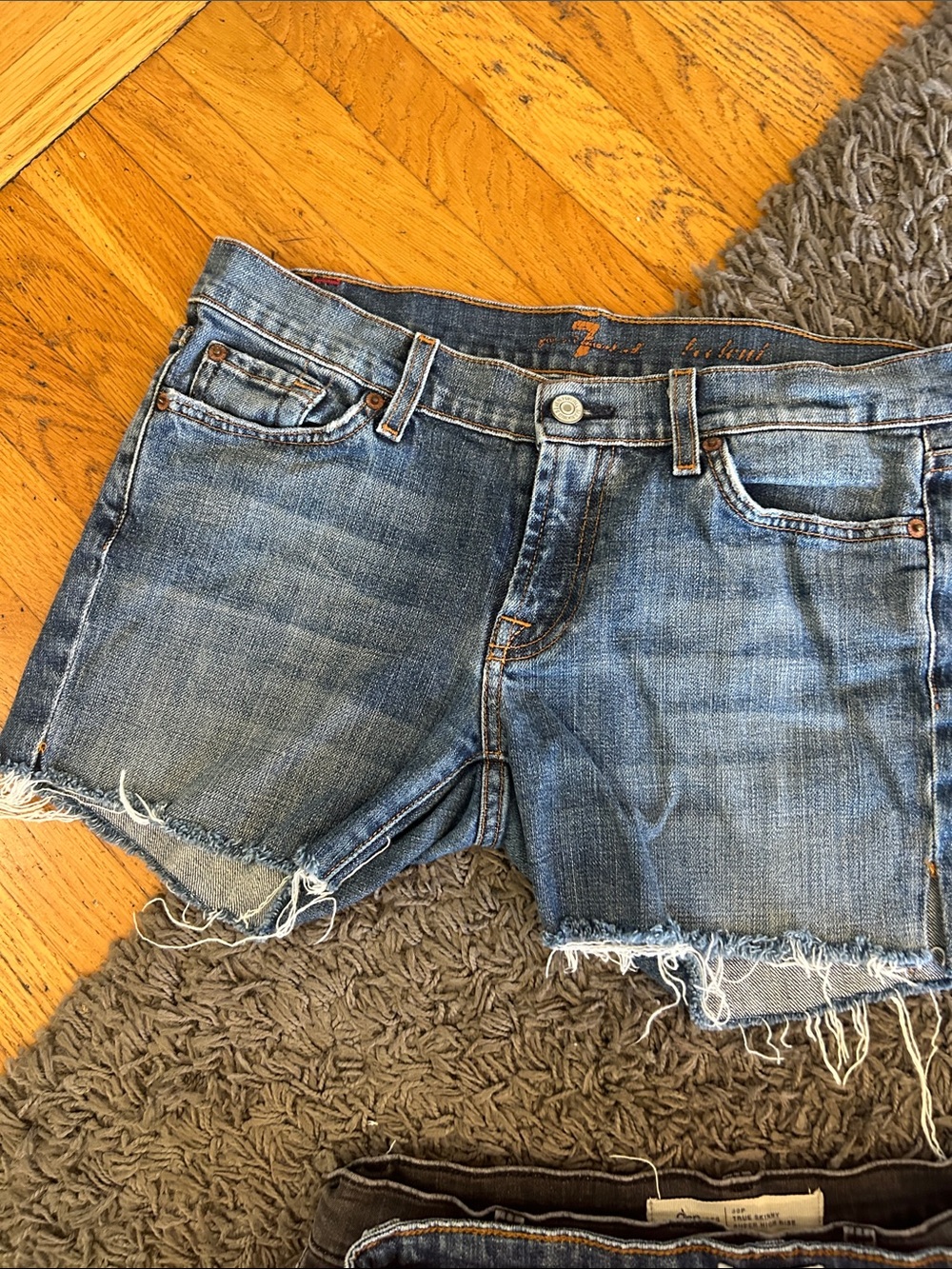 Bundle of Women’s Denim Shorts - Black, Coral, Light Blue - Picture 9 of 9
